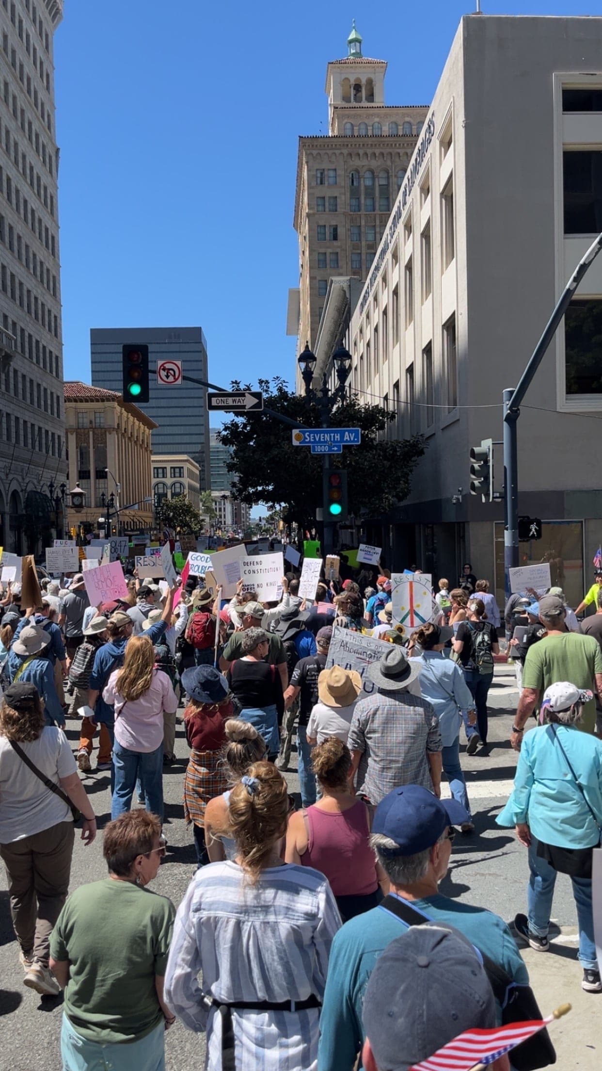 Protest In Downtown San Diego