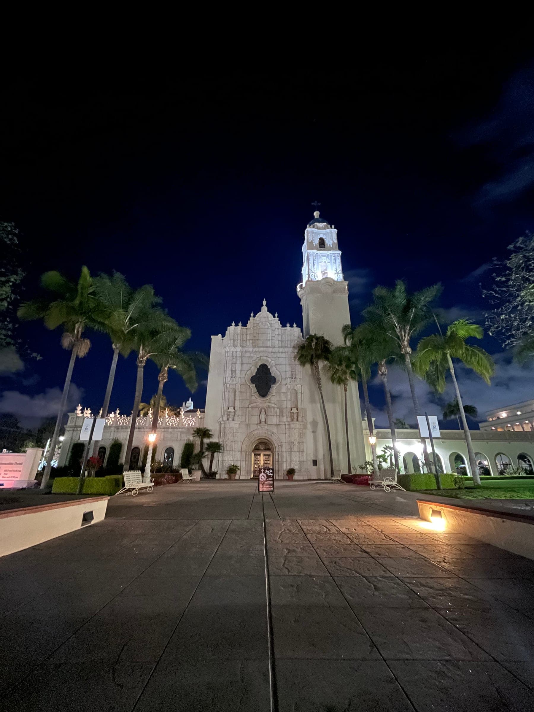 The Immaculata at Night