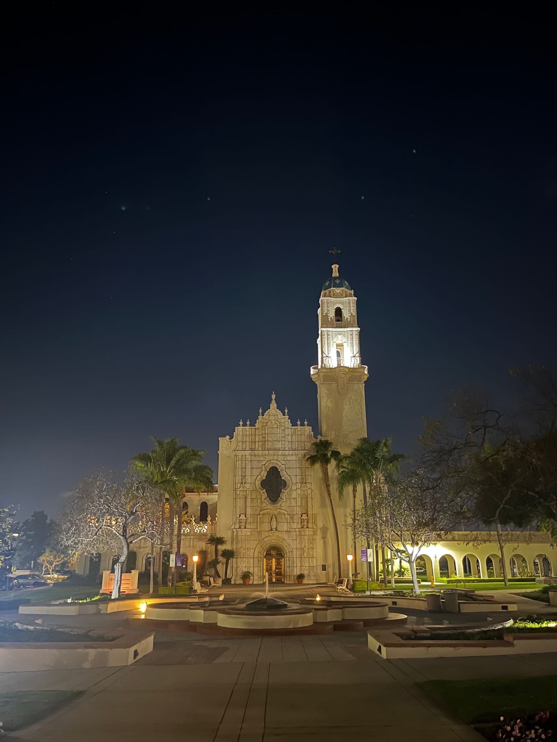 The Immaculata at Night